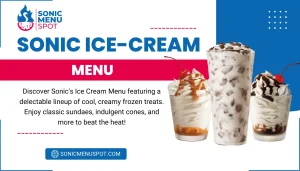 Sonic Ice Cream Menu