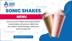 Sonic Shakes Menu