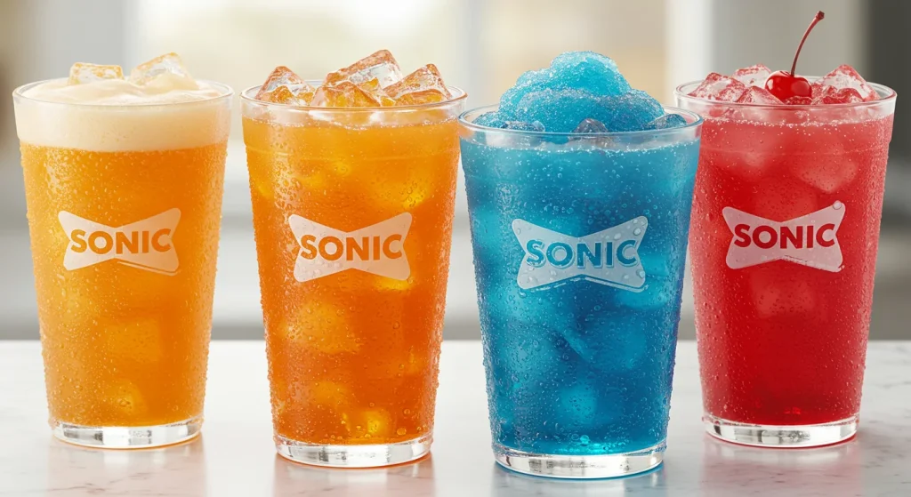 Sonic Drinks Menu