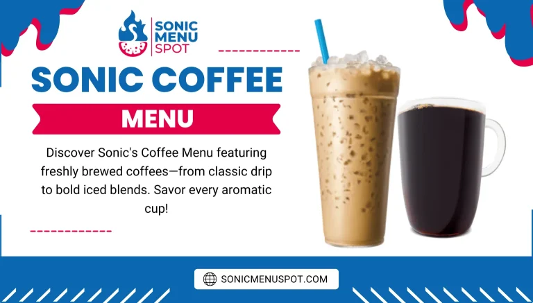 Sonic Coffee Menu