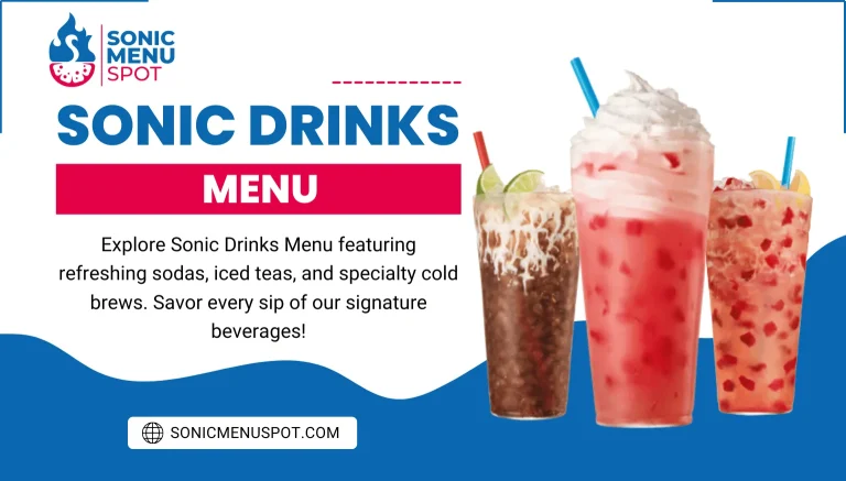 Sonic Drinks Menu