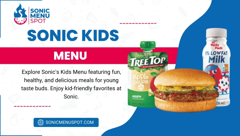 Sonic Kids Menu