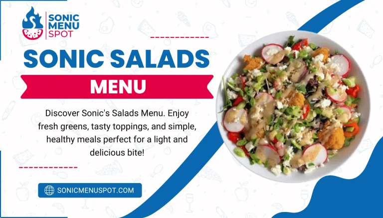 Sonic Salads menu