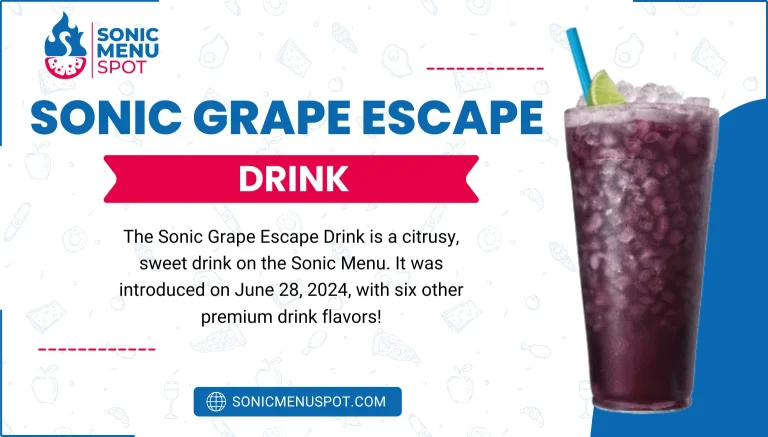 Sonic Grape Escape Drink