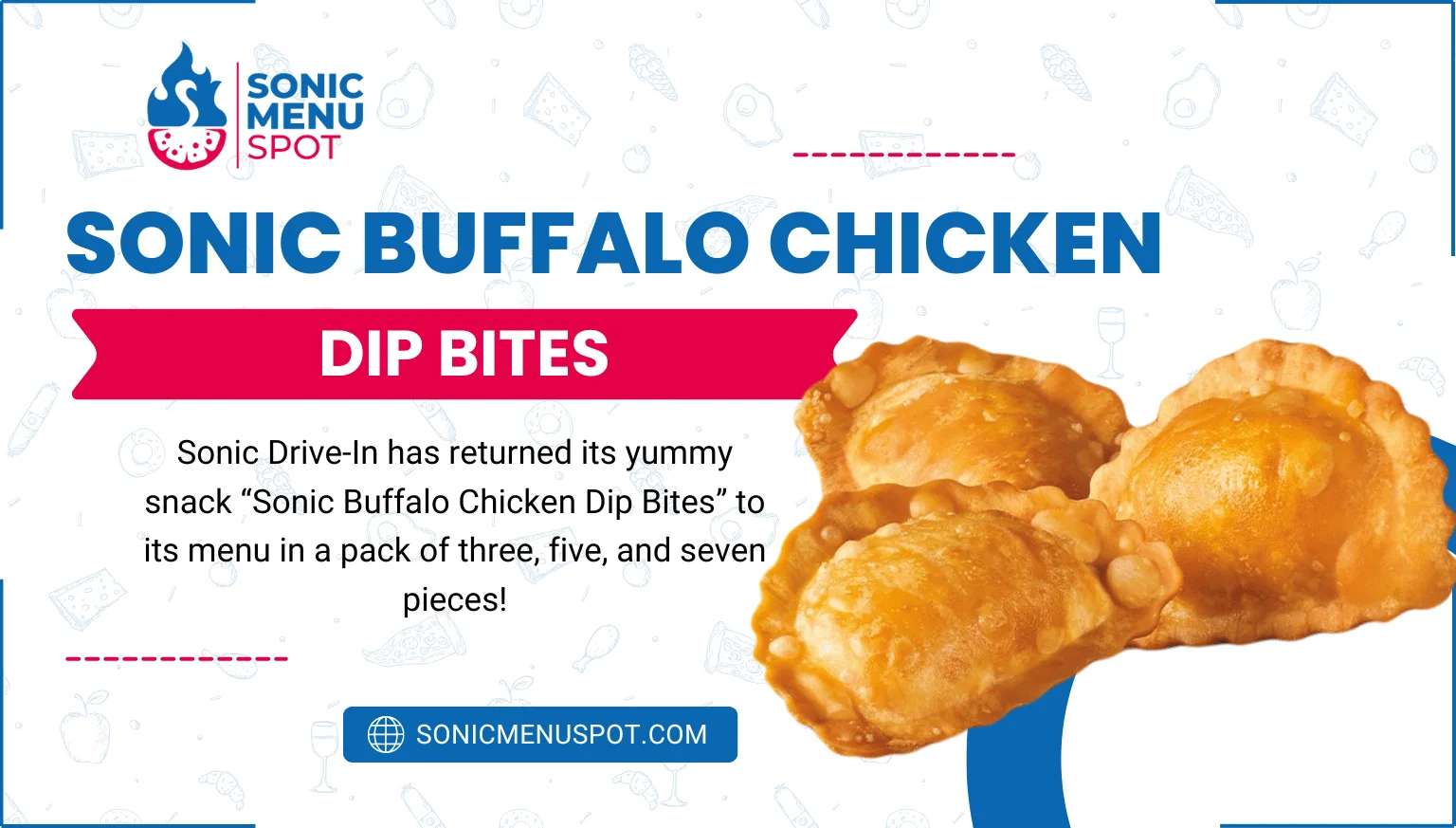 Sonic Buffalo Chicken Dip Bites