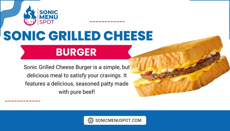 Sonic Grilled Cheese Burger