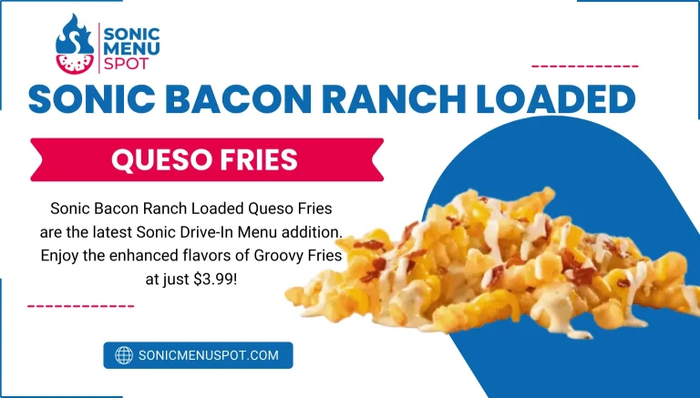 Sonic Bacon Ranch Loaded Queso Fries