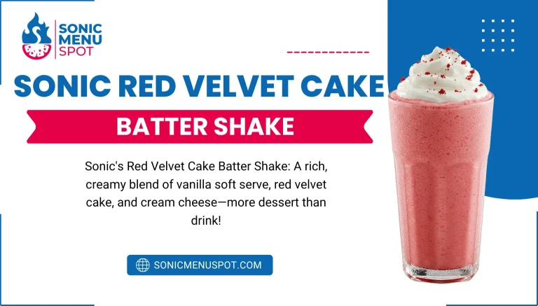 Sonic Red Velvet Cake Batter Shake