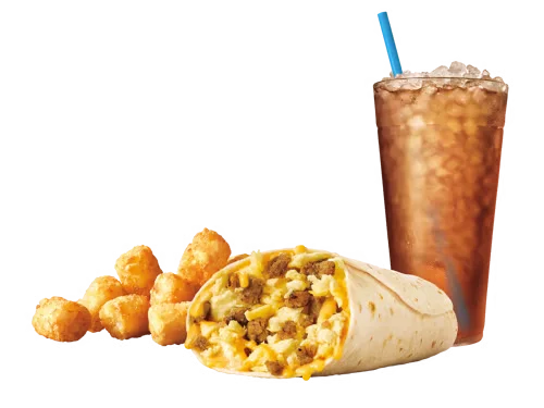 Sausage Breakfast Burrito Combo