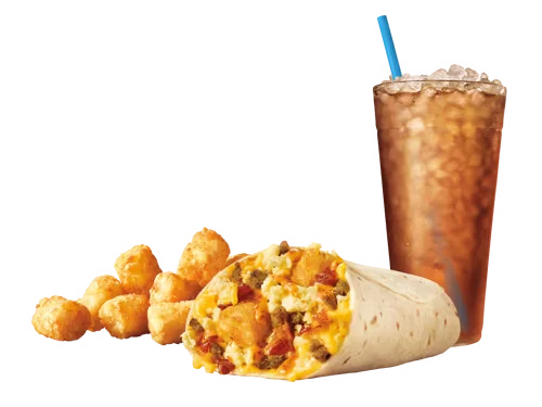 Ultimate Meat & Cheese Breakfast Burrito™ Combo