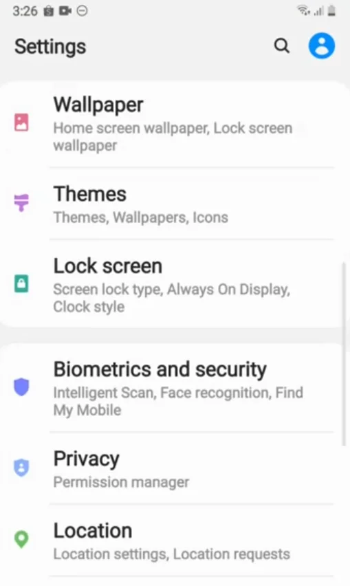 Go to settings and find the "App" option.