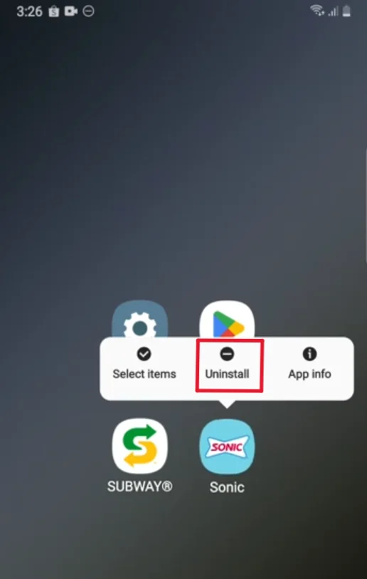 Uninstall the Sonic App.
