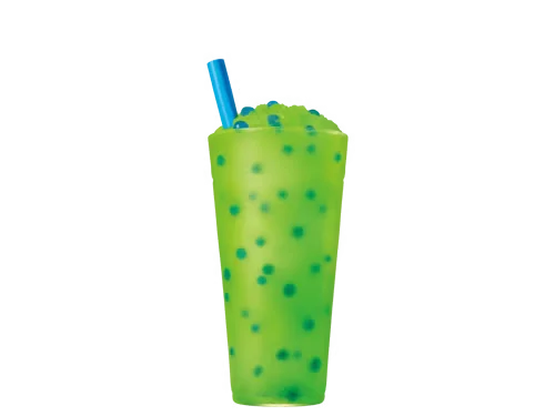 Medium Green Apple Flavor Bubble Slush